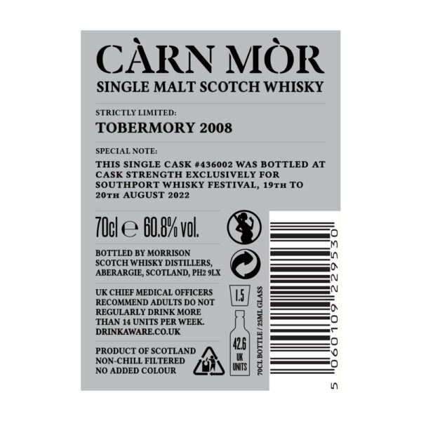 Tobermory 2008 14yo Cask Strength - Carn Mor Strictly Limited SWC Exclusive - Image 7