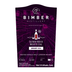 Bimber Peated PX Single Cask – Southport Winter Whisky Festival 2024 Exclusive